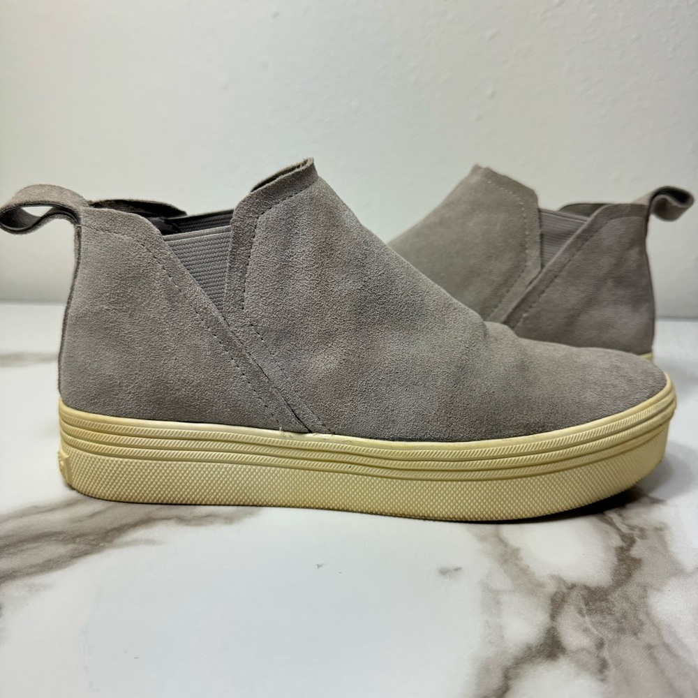 Dolce Vita Tasha Gray Suede Platform Women’s Ankle Boots, Size 6M - Picture 2 of 11